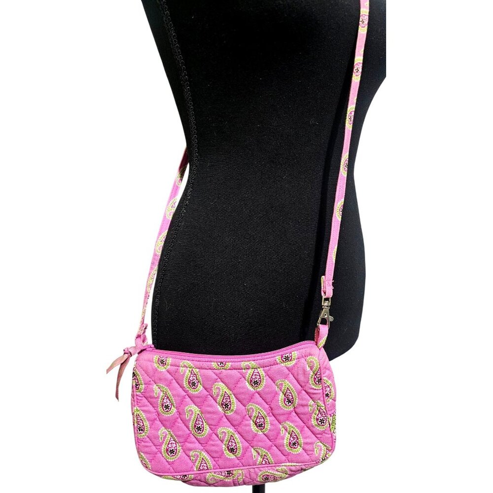 Vera Bradley Paisley Crossbody Mini Bag Pink